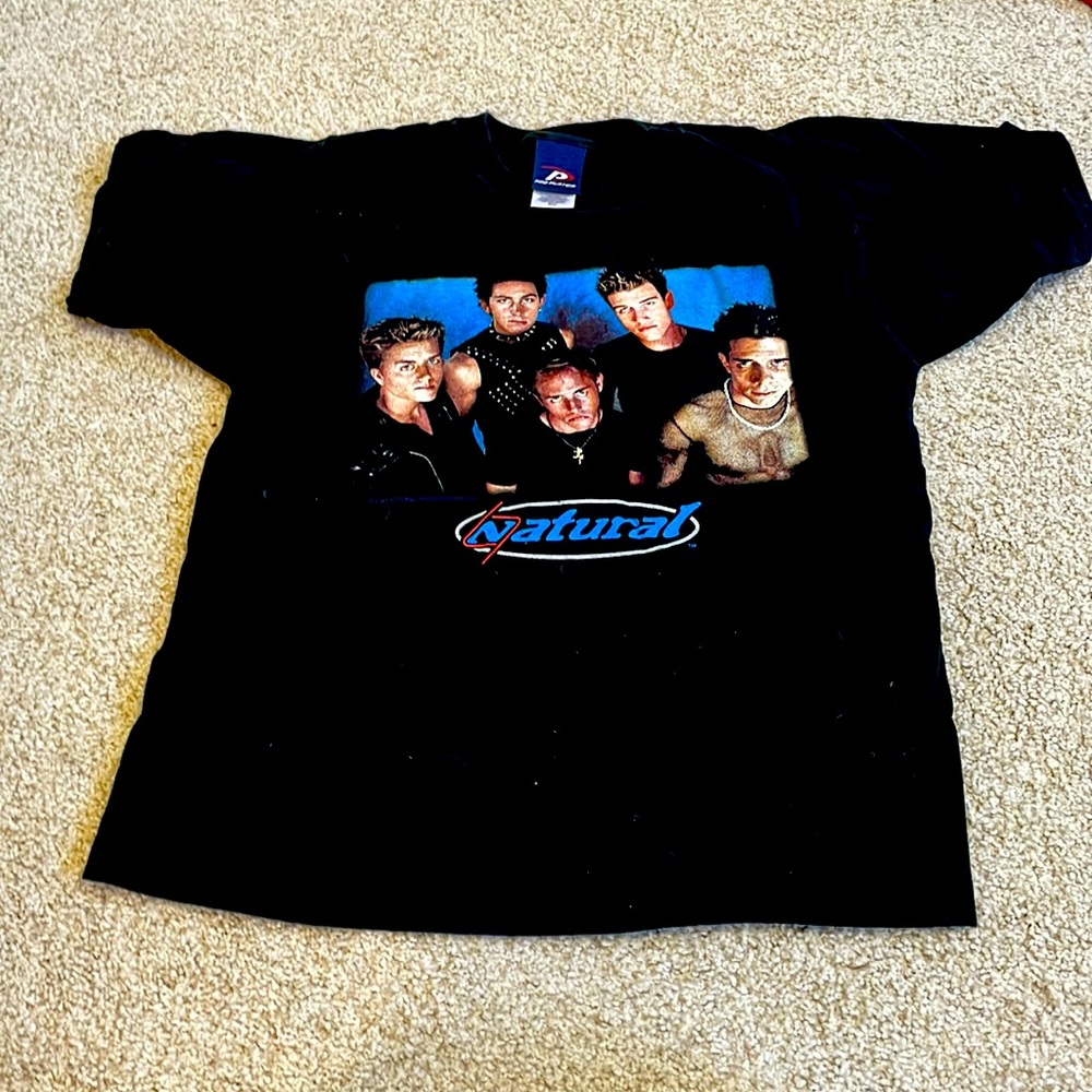 Natural (part of the Lou Pearlman empire) tee shirt. Popular in 2001. Looser fit